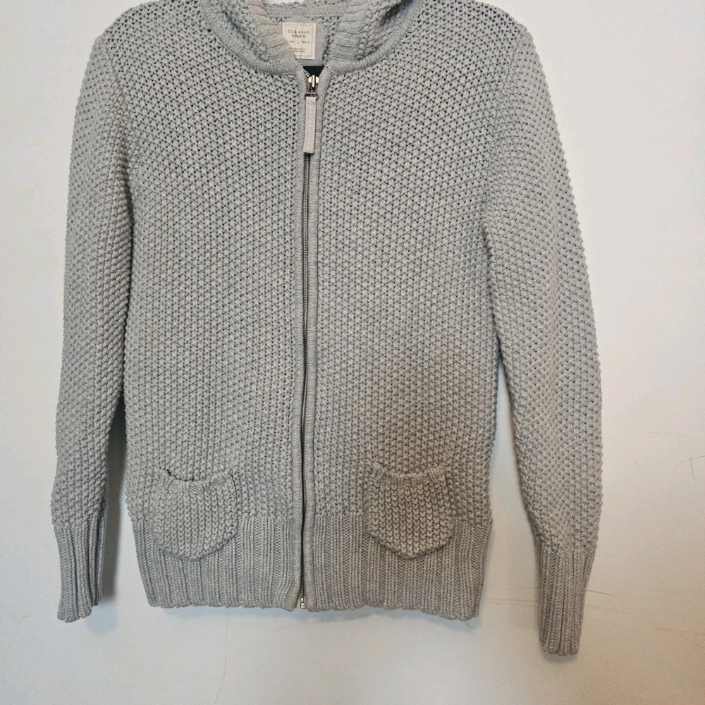 Old Navy Womens Cardigan Sweater‎ Zip Hoodie Size L Grunge Preppy VTG 90s Y2K
